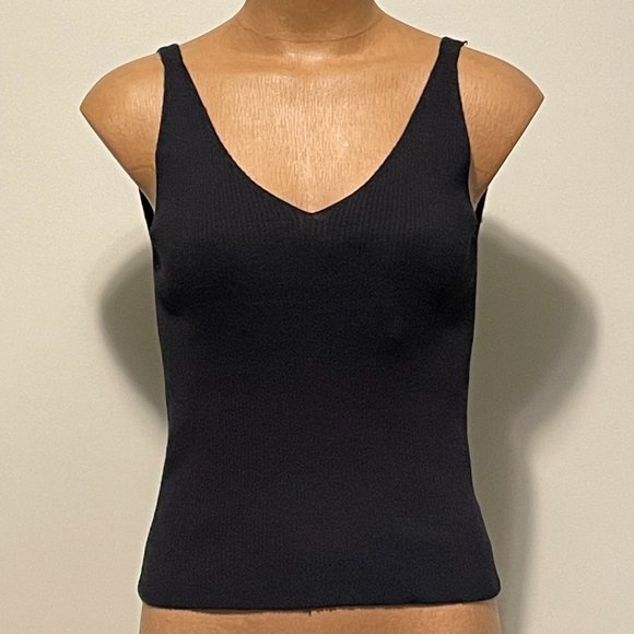 NWT - ONLY - Knit Tank Top - Black - Size Large - Picture 1 of 7